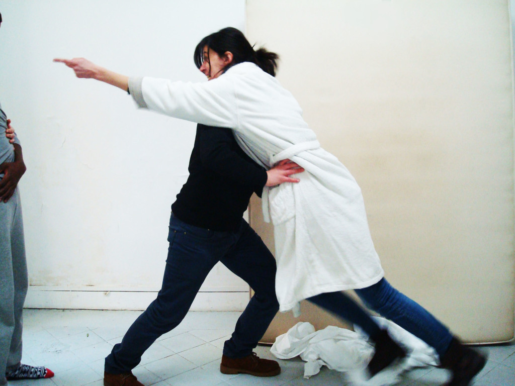 Luca Paglia and Pauline Garnier as 'Jago and Brabanzio'